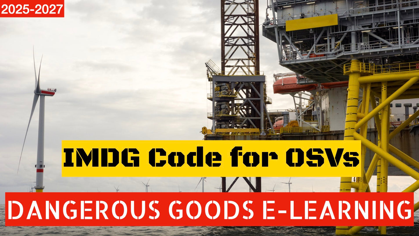 IMDG Code Dangerous Goods Training for OSVs