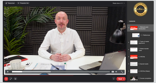 How to Complete Waste Documentation E-Learning Course