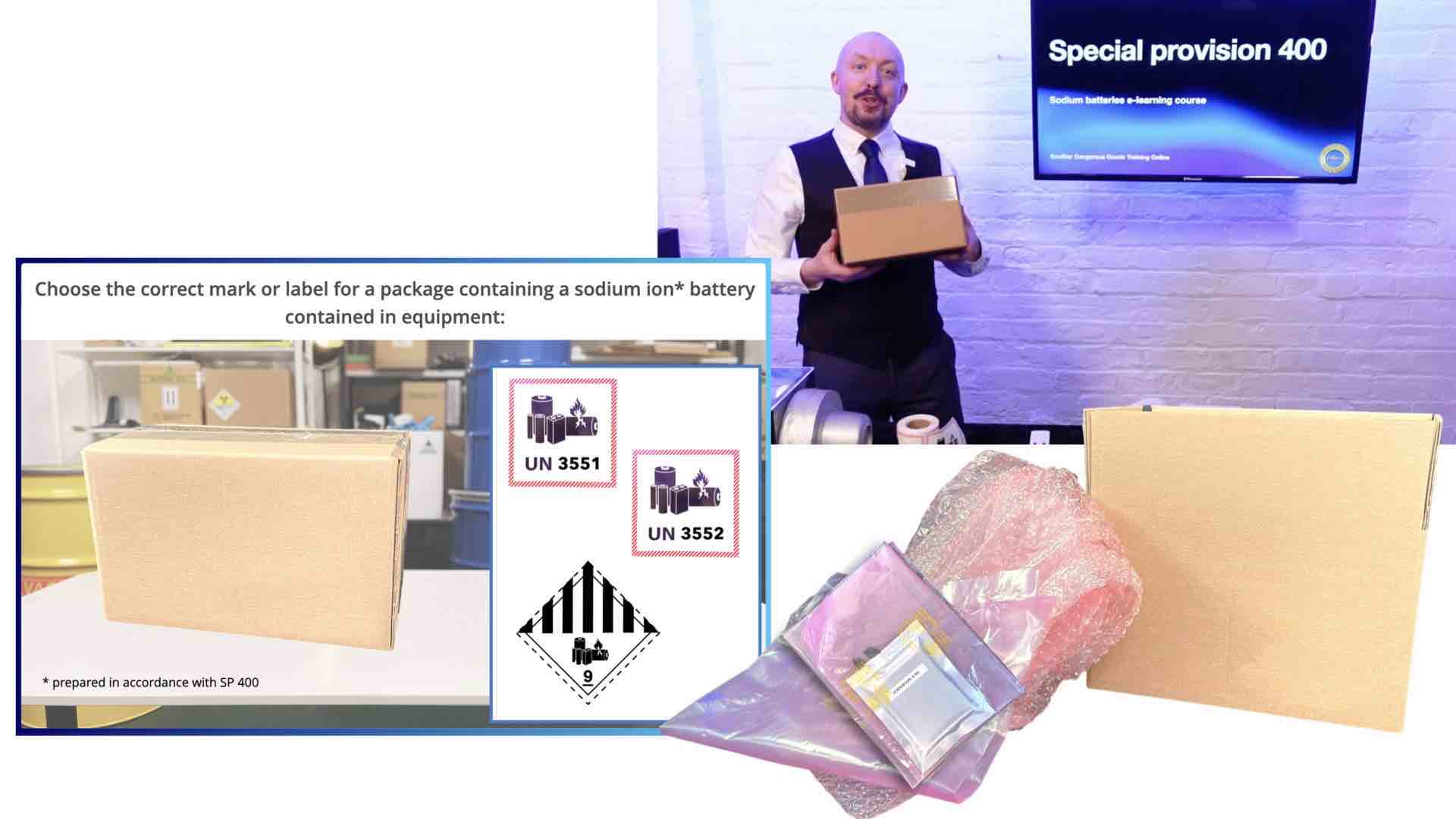 packing methods for sodium batteries including sodium ion batteries